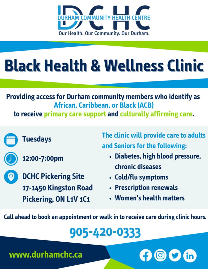 Black Health and Wellness Clinic Poster (1)